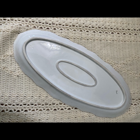 Victorian Platter with Floral Motif - 19th Century - Picture 5 of 8